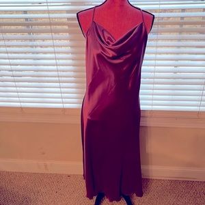 Purple slip dress